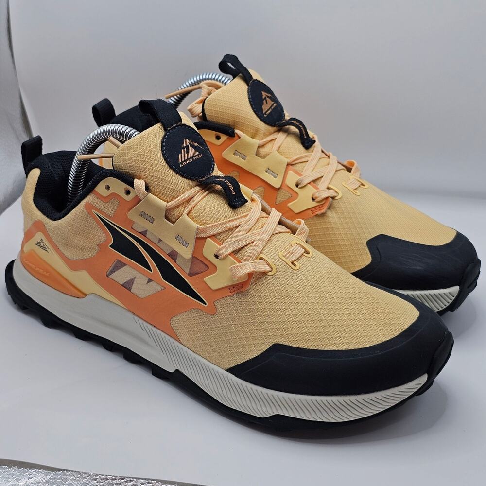 Altra Lone Peak 7 Orange Black Womens 9 UK 7 Trail Running Shoes Sneakers